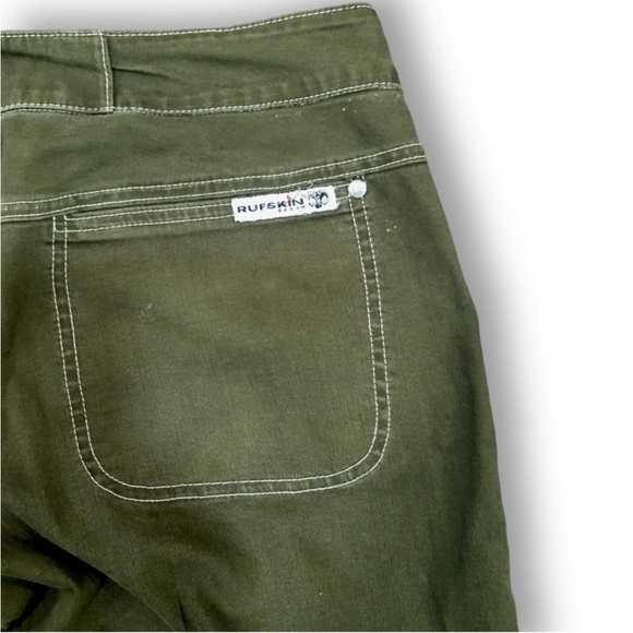 RUFSKIN BYRON STRETCH TWILL 5-POCKET JEANS OLIVE Size 32 - Picture 2 of 8
